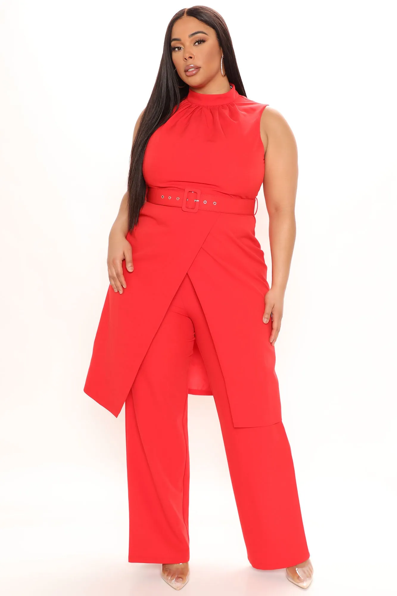 Always Professional Pant Set - Red