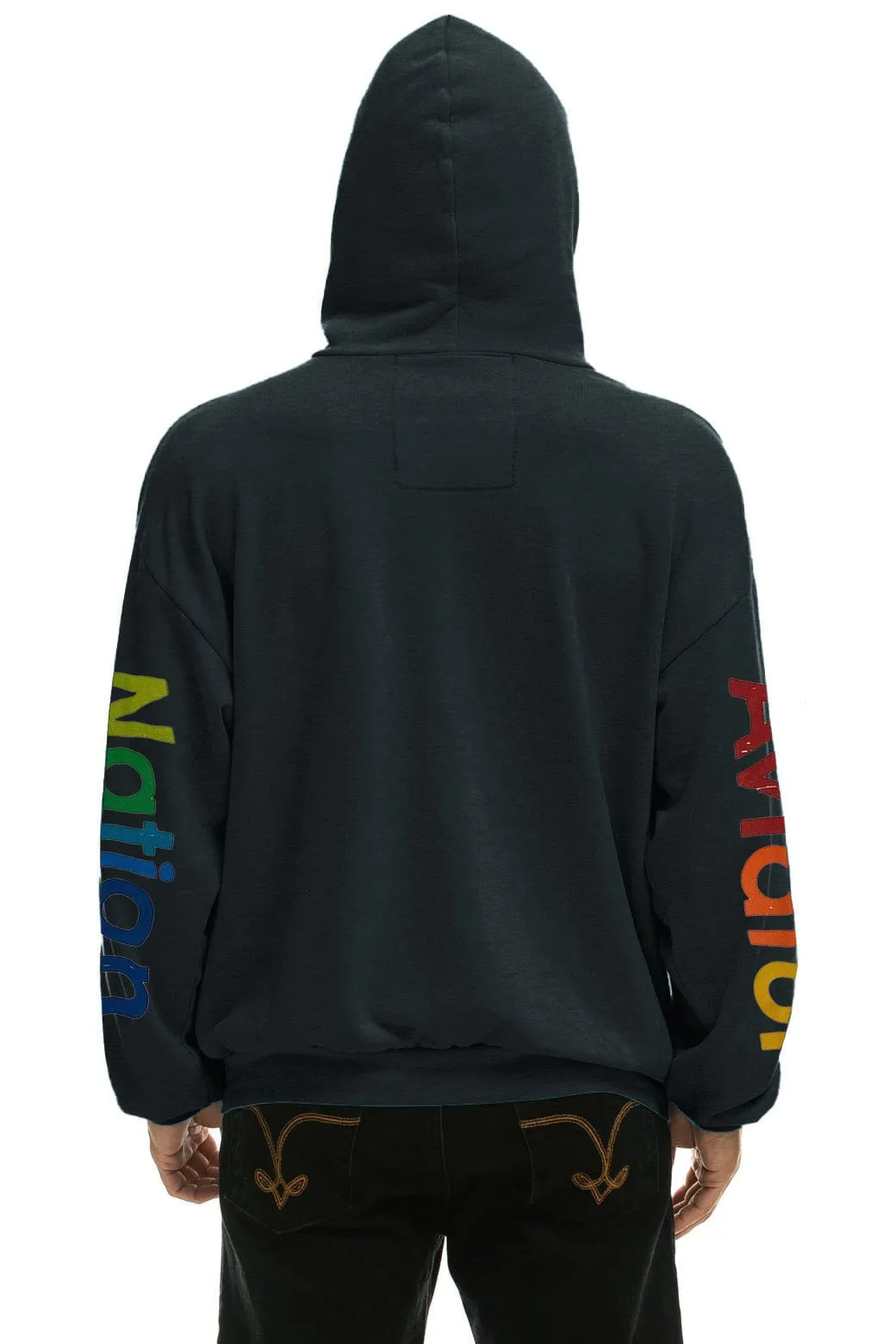 AVIATOR NATION LAS VEGAS RELAXED PULLOVER HOODIE - CHARCOAL