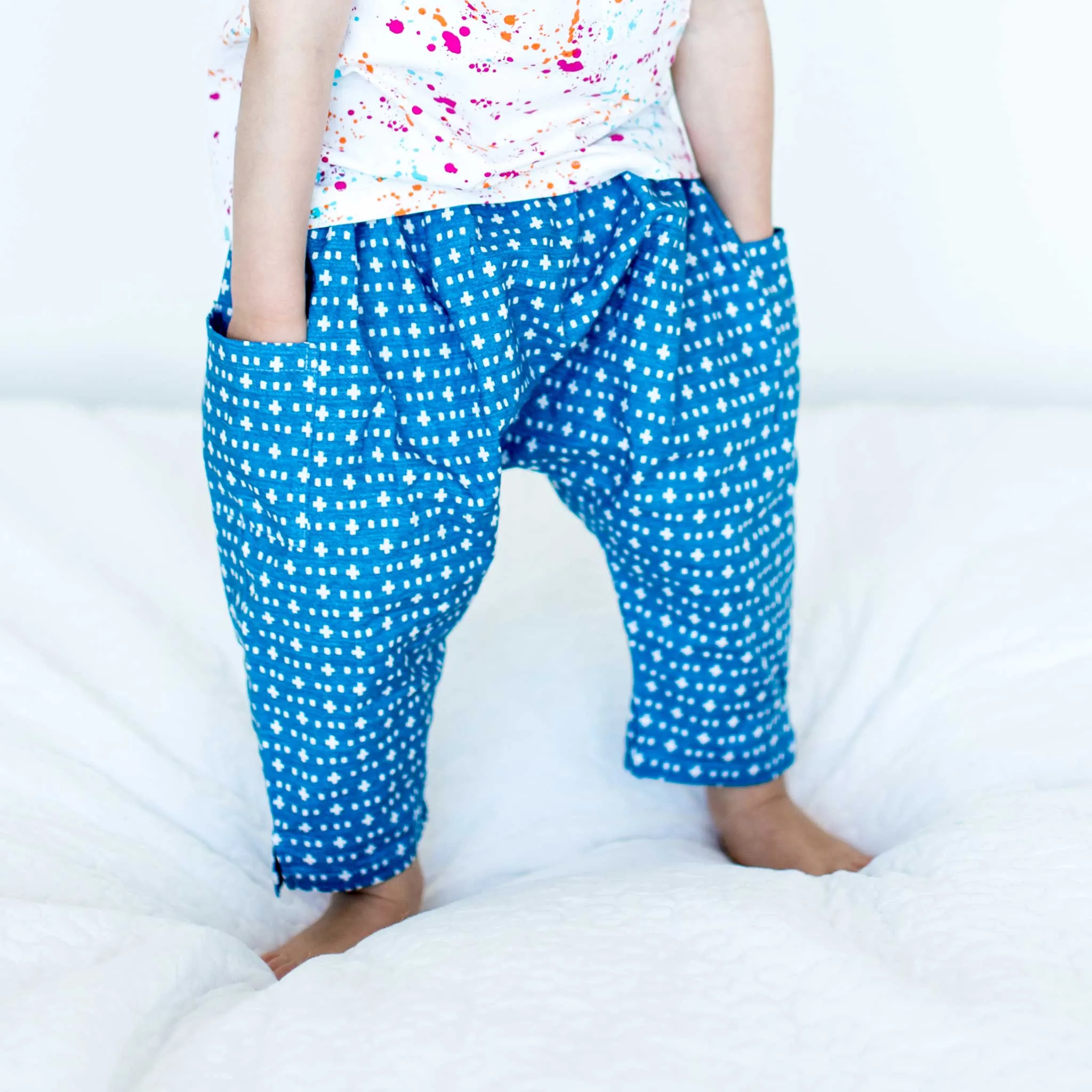 Back in Stock: Comfortable Cotton Beige Harem Pants for Babies and Kids