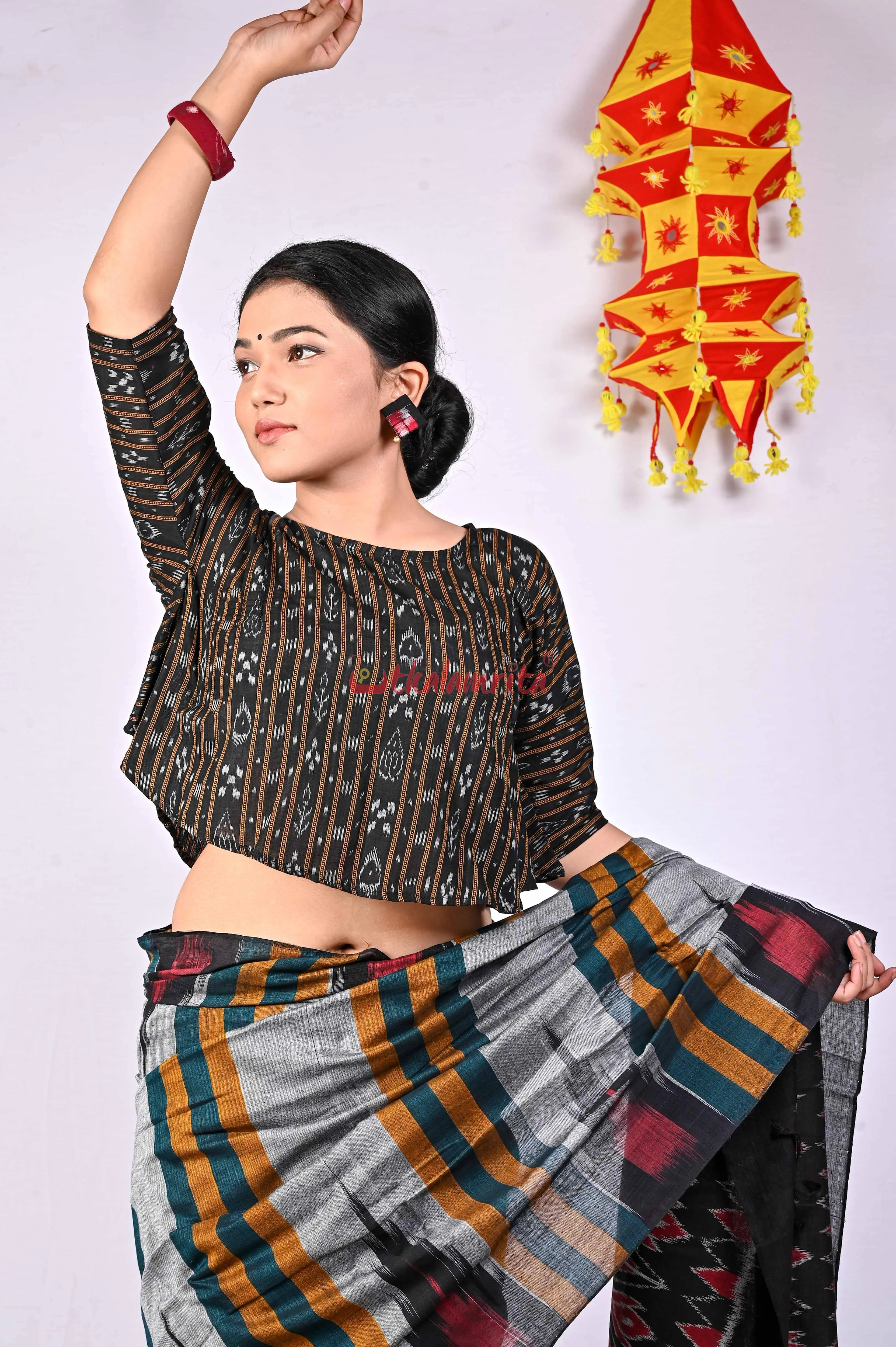 Black Ikat (Blouse)