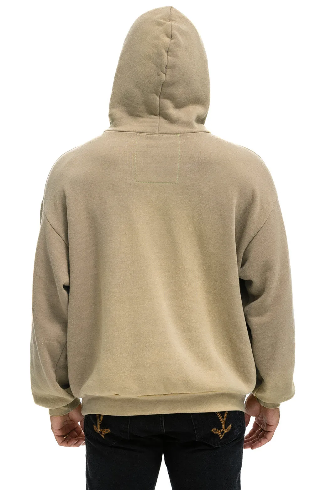 BOLT STITCH 2  RELAXED PULLOVER HOODIE - FADED TAN