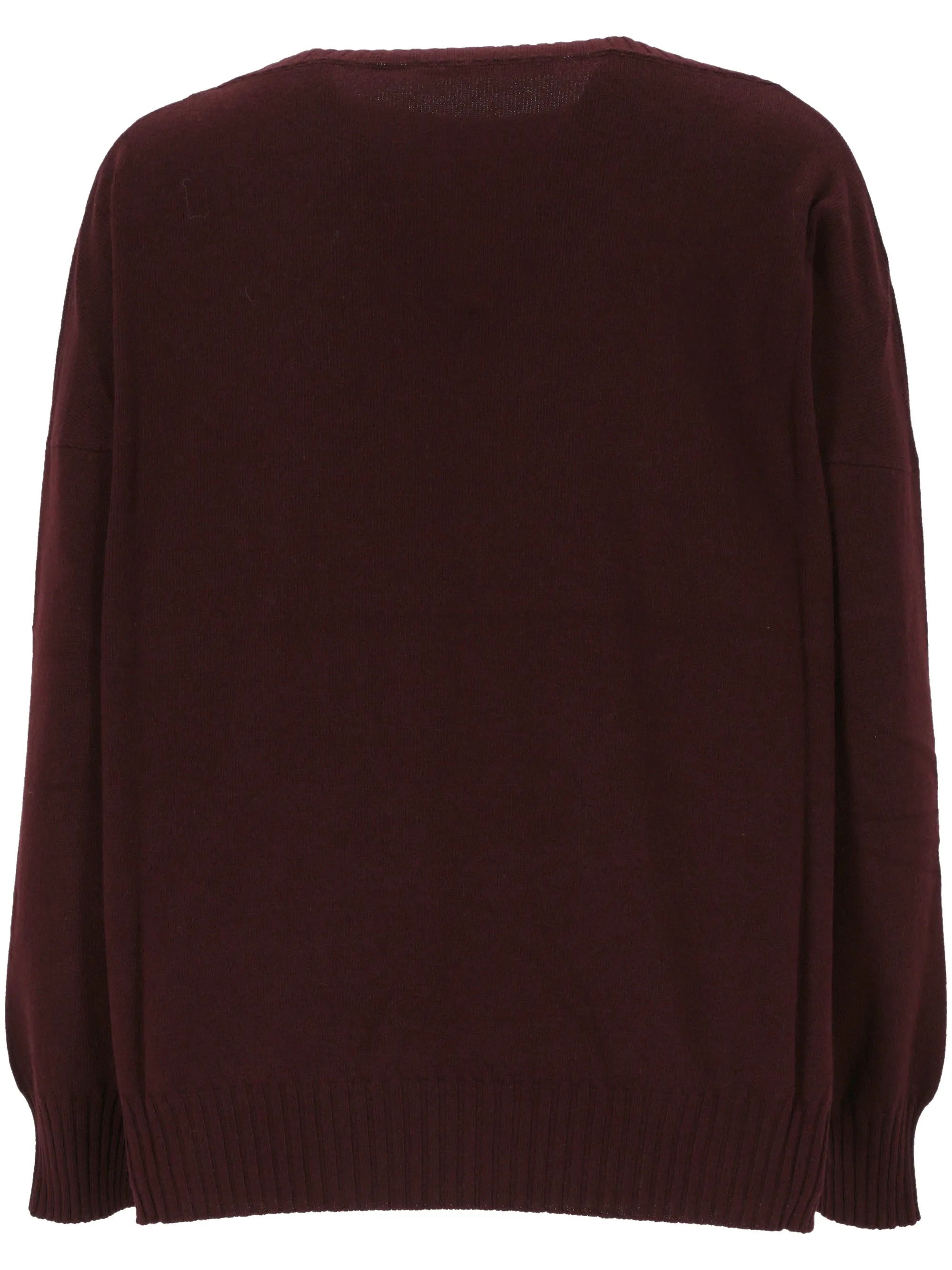 Bordeaux Crewneck Sweater for Women