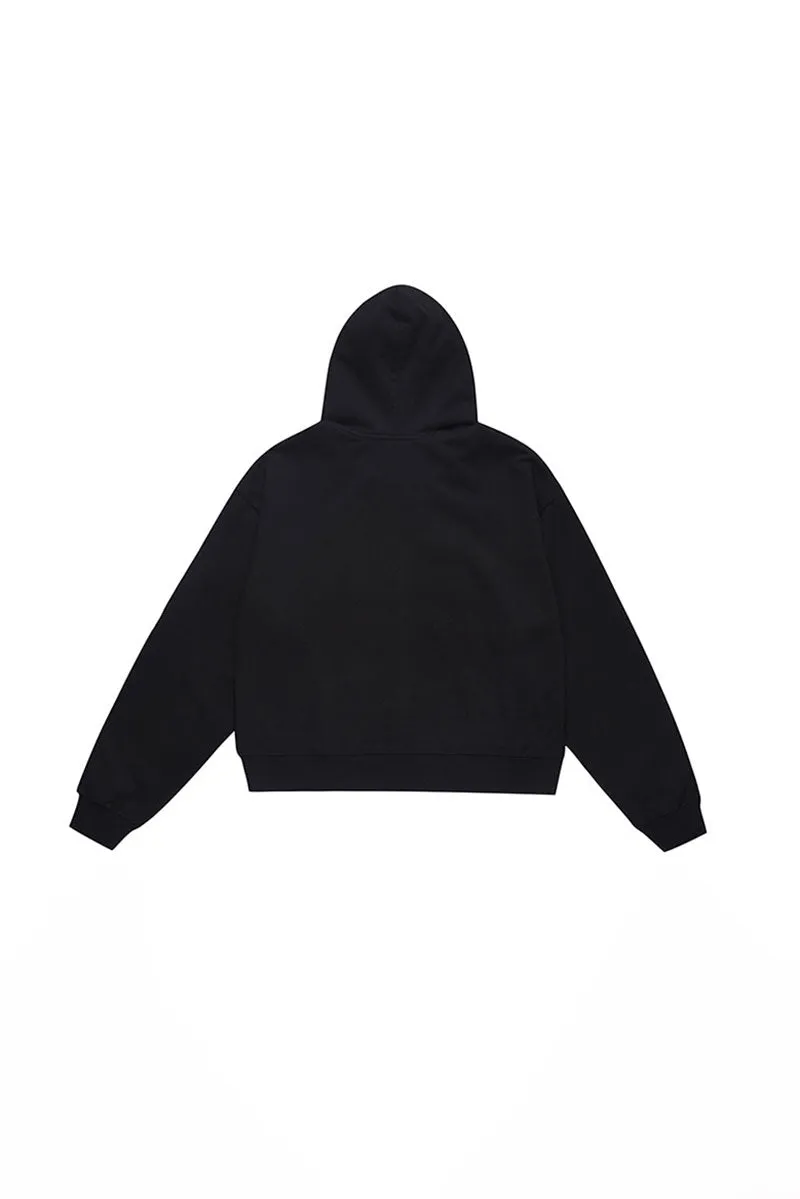 Classic Relaxed Fit Zip-Up Hoodie