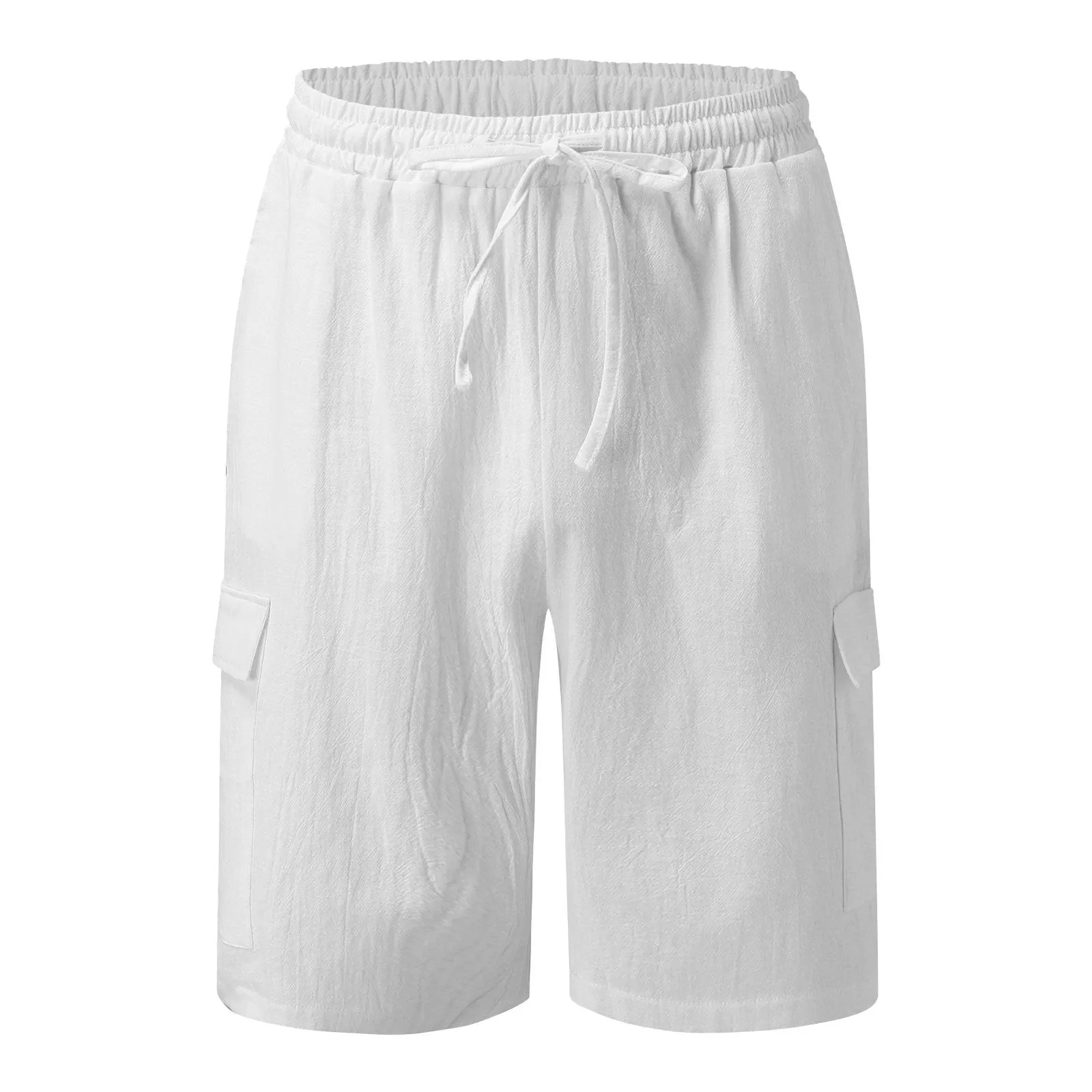 Comfortable Men's Casual Hawaiian Cotton Linen Workwear Shorts