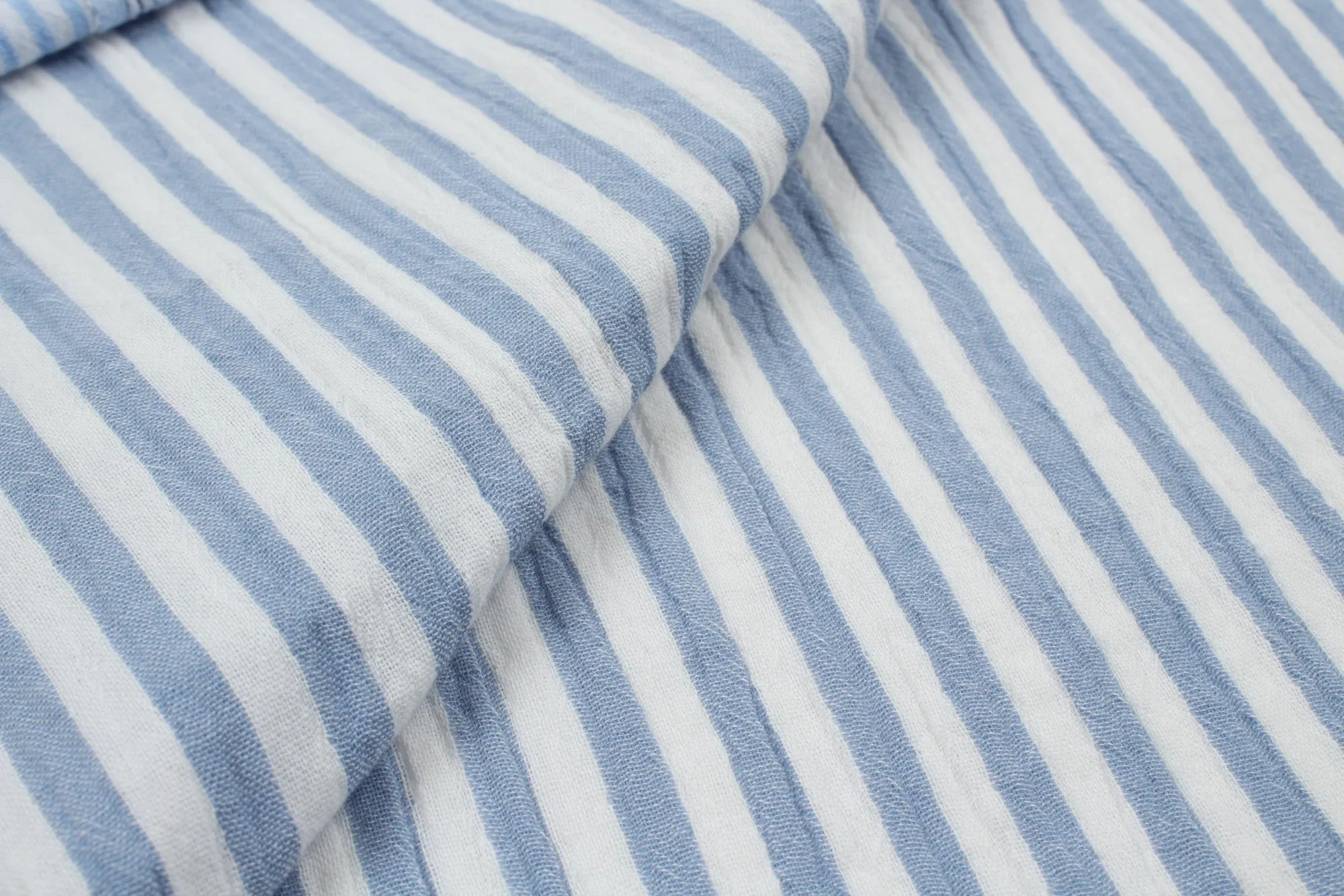 Cotton Double Muslin - Stripes Print - 6 Variants Available