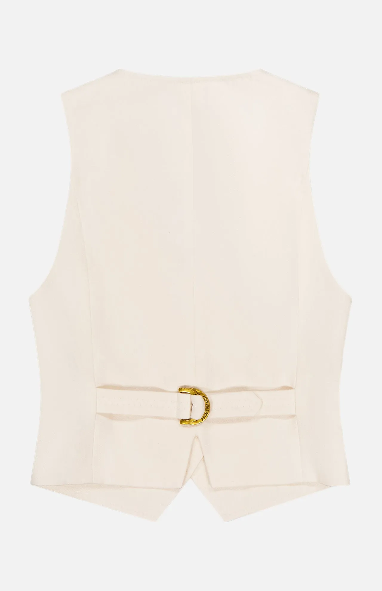 Crush Linen Waistcoat Top