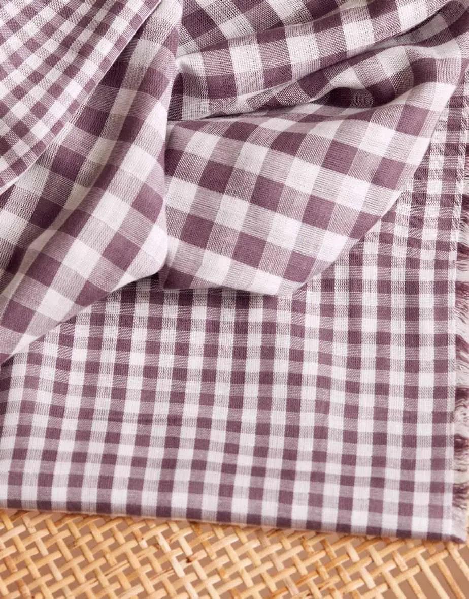 Divine Parma Double Sided Gingham Cotton Double Gauze, Atelier Brunette