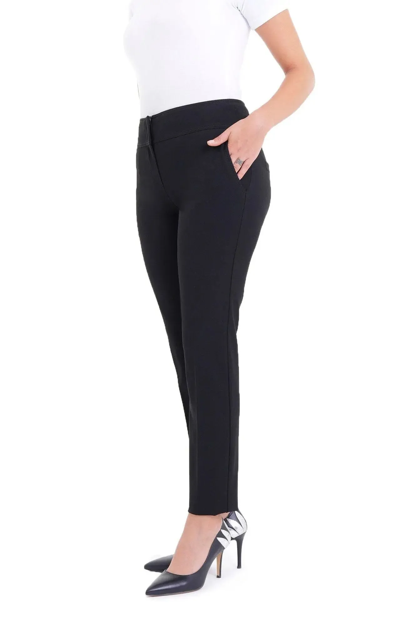 Dress Pants High Waist Straight Leg Pants