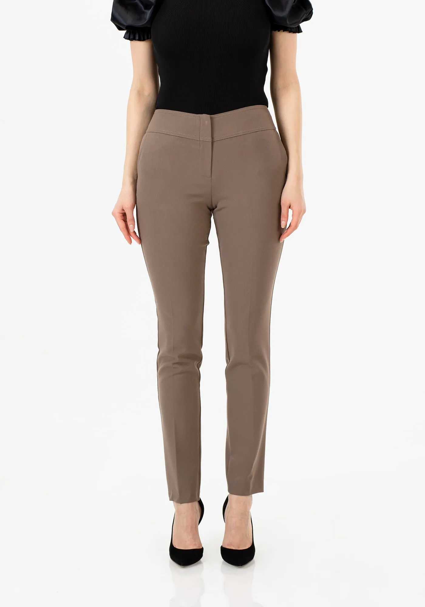 Dress Pants High Waist Straight Leg Pants