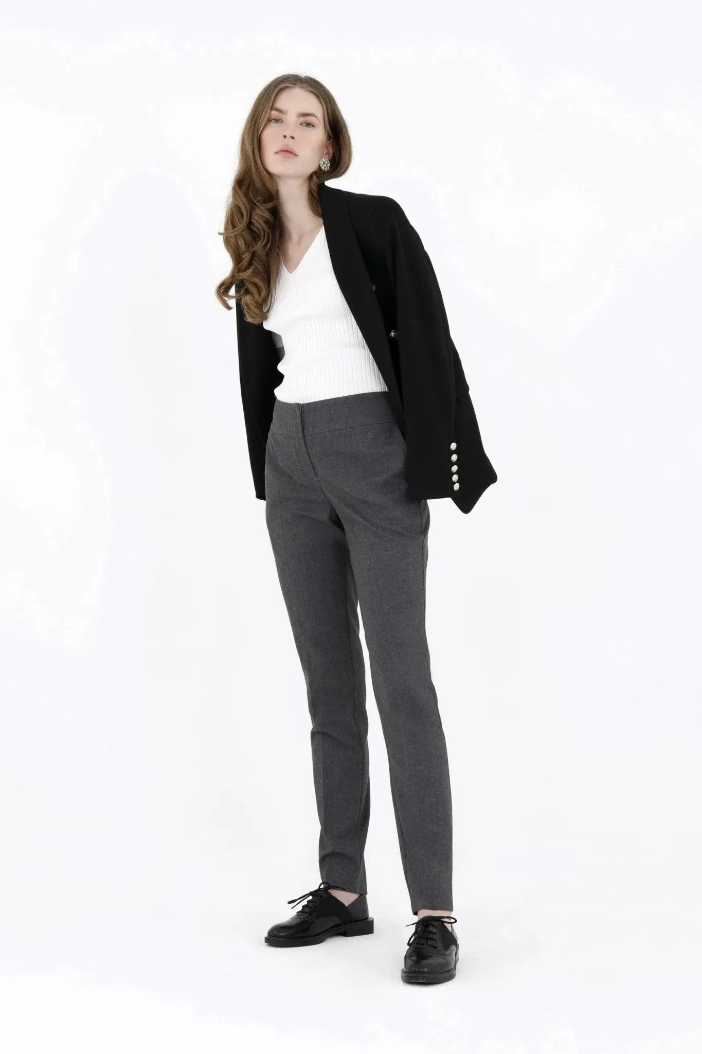 Dress Pants High Waist Straight Leg Pants