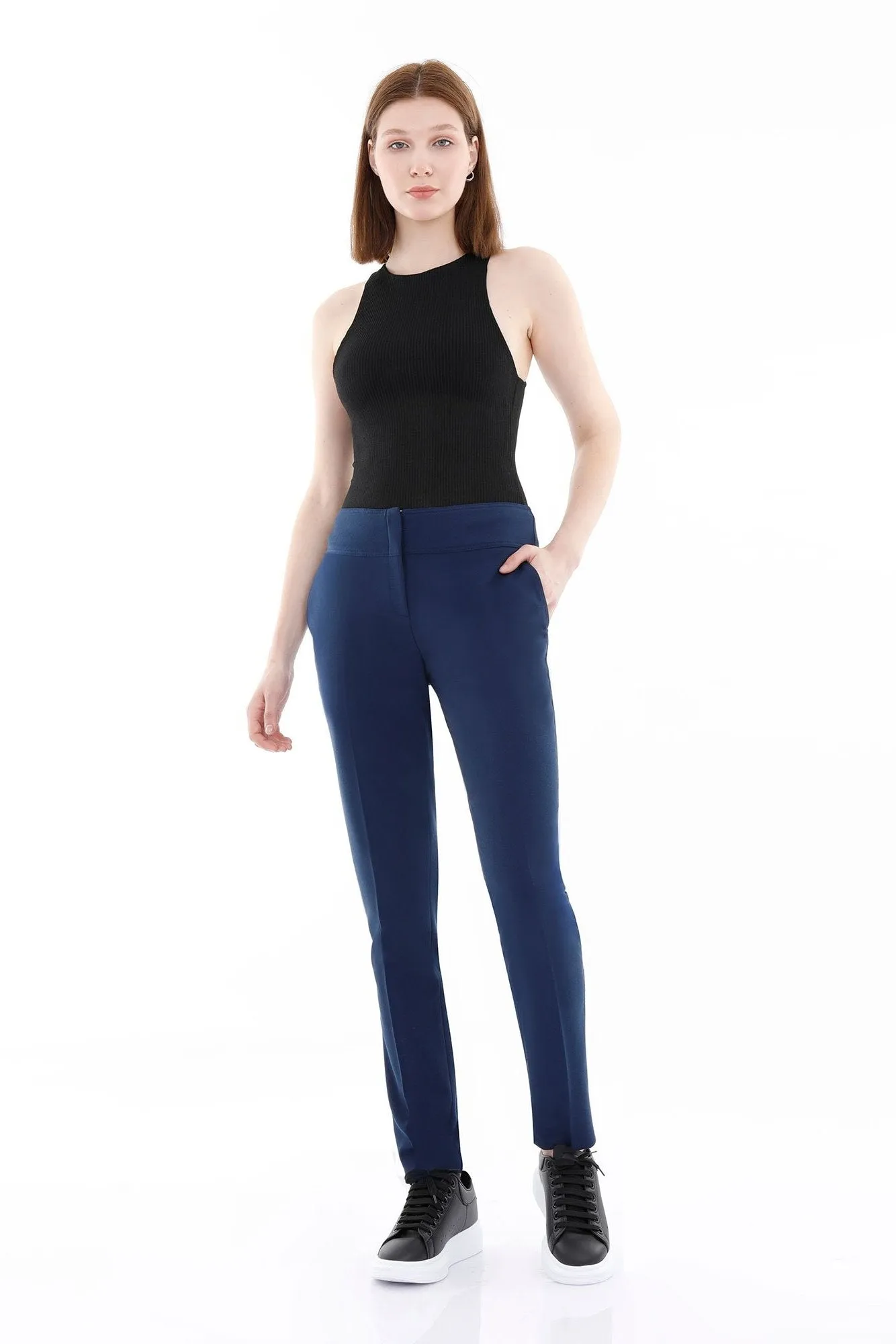 Dress Pants High Waist Straight Leg Pants