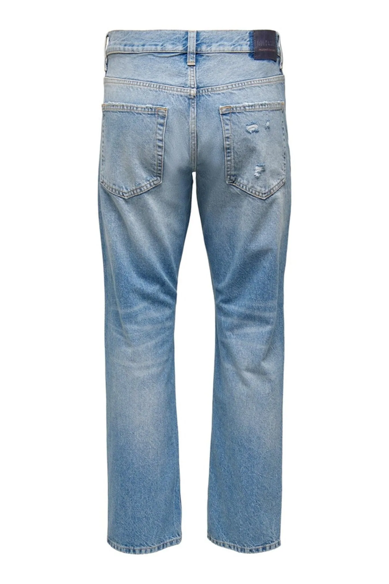 Edge Loose Jeans - Light Blue Denim