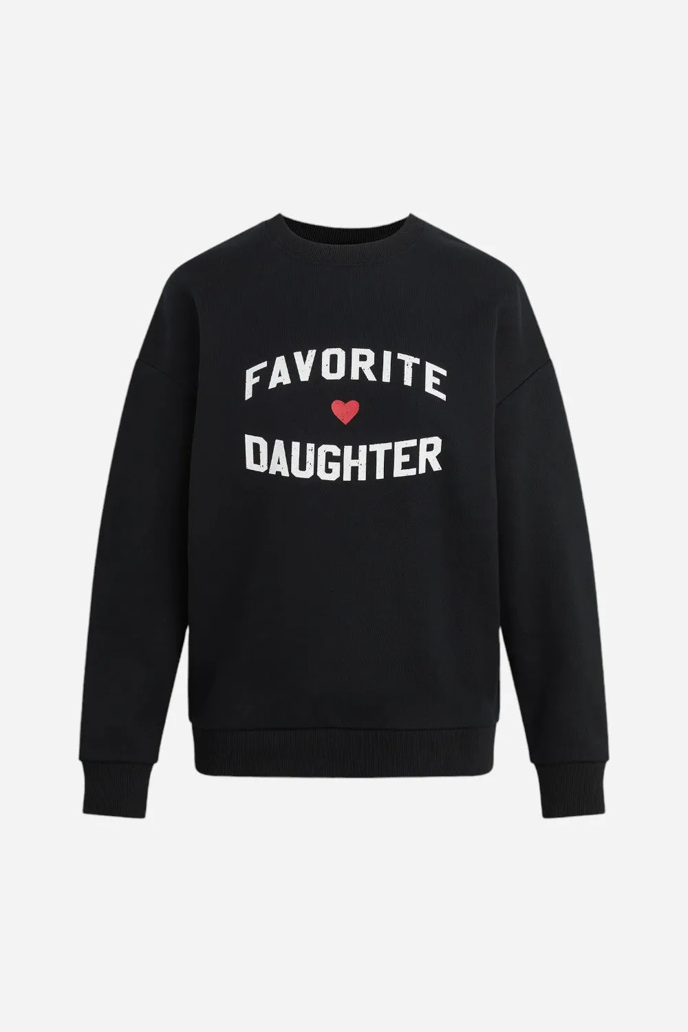 Favorite Daughter Heart Logo Sweatshirt Black