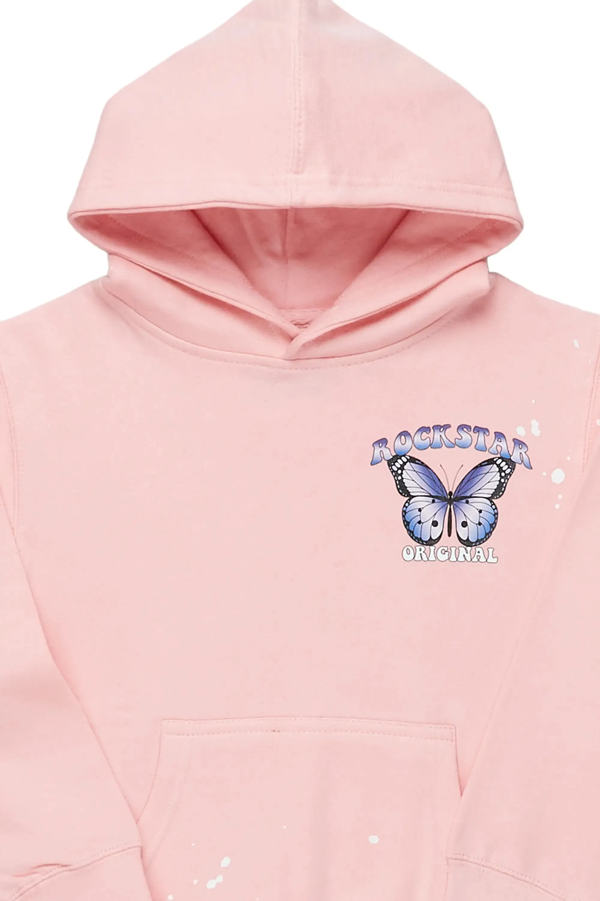 Girls Chloe Light Pink Graphic Hoodie