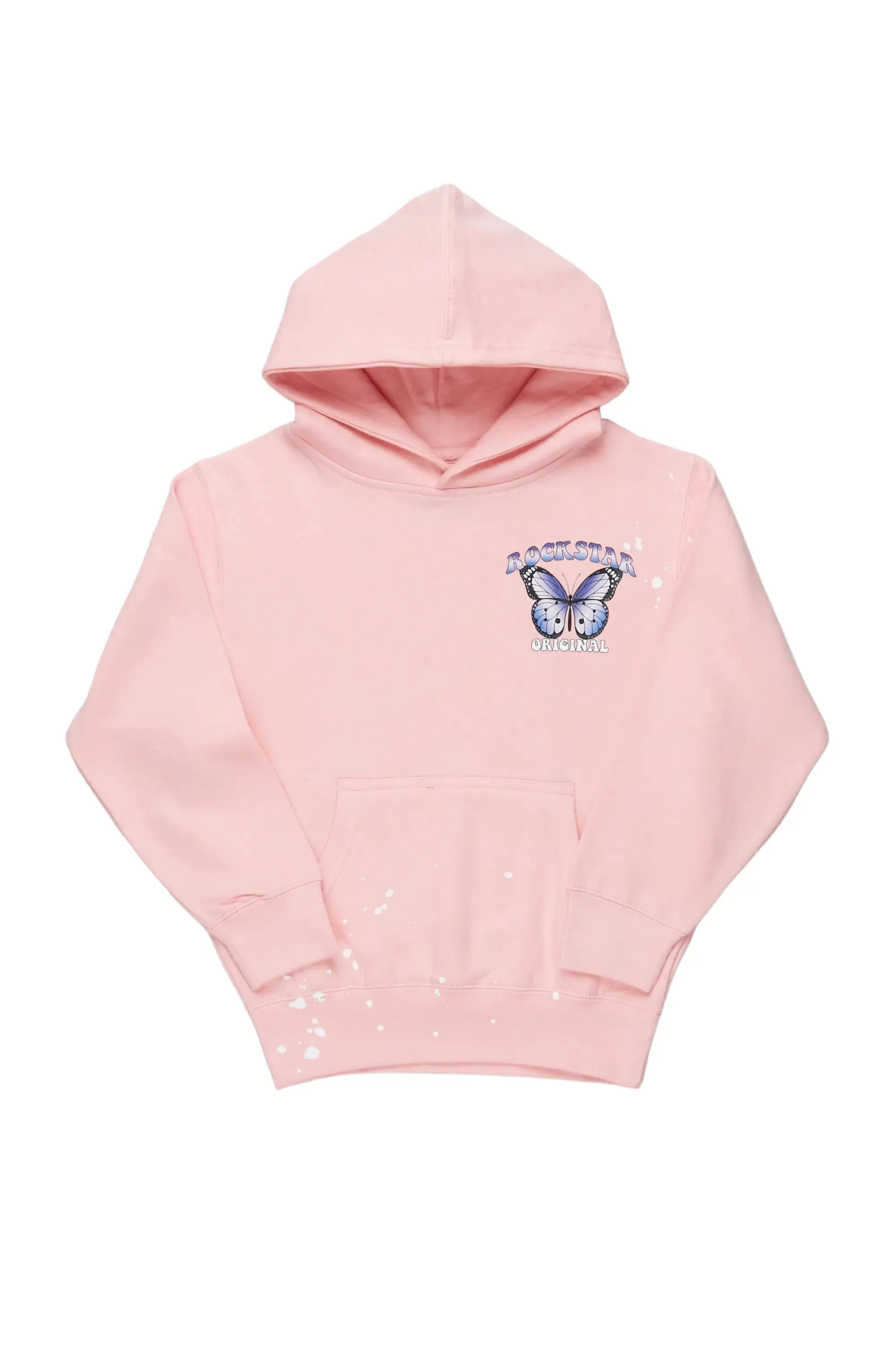 Girls Chloe Light Pink Graphic Hoodie