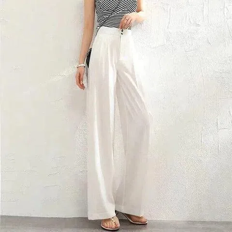 Ivyshape | Comfortable Wide Leg Pants Trousers for Women