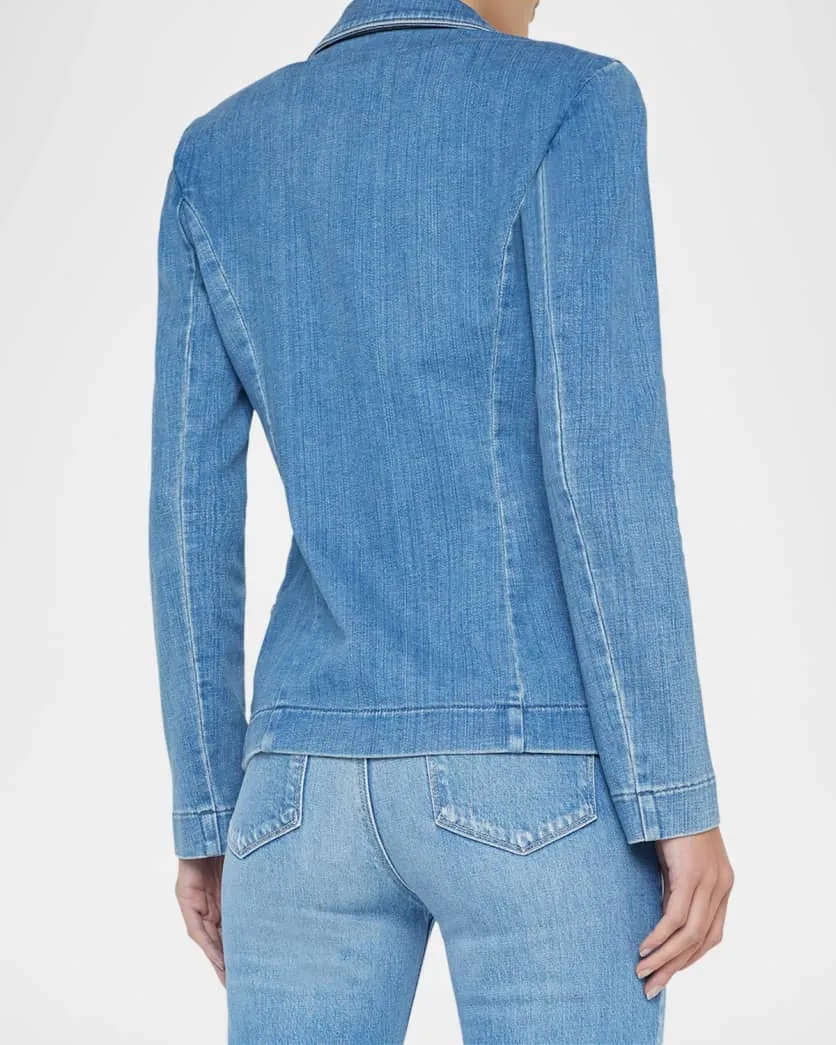 L'AGENCE BALDWIN DENIM BLAZER