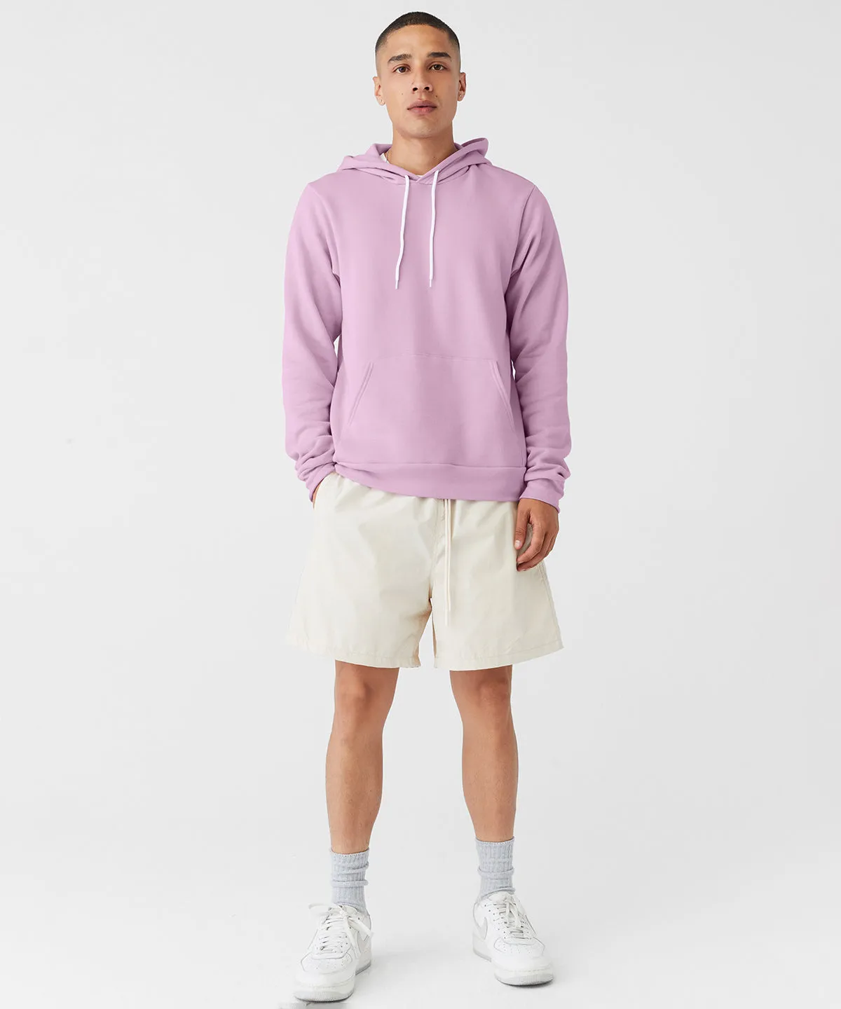 Lilac - Unisex polycotton fleece pullover hoodie