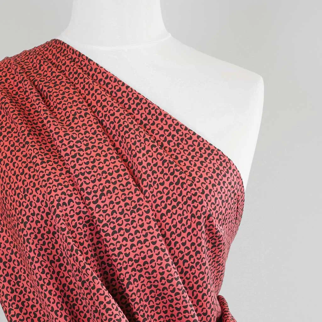 Linz - Jasper Red Ds Viscose Woven Twill Fabric