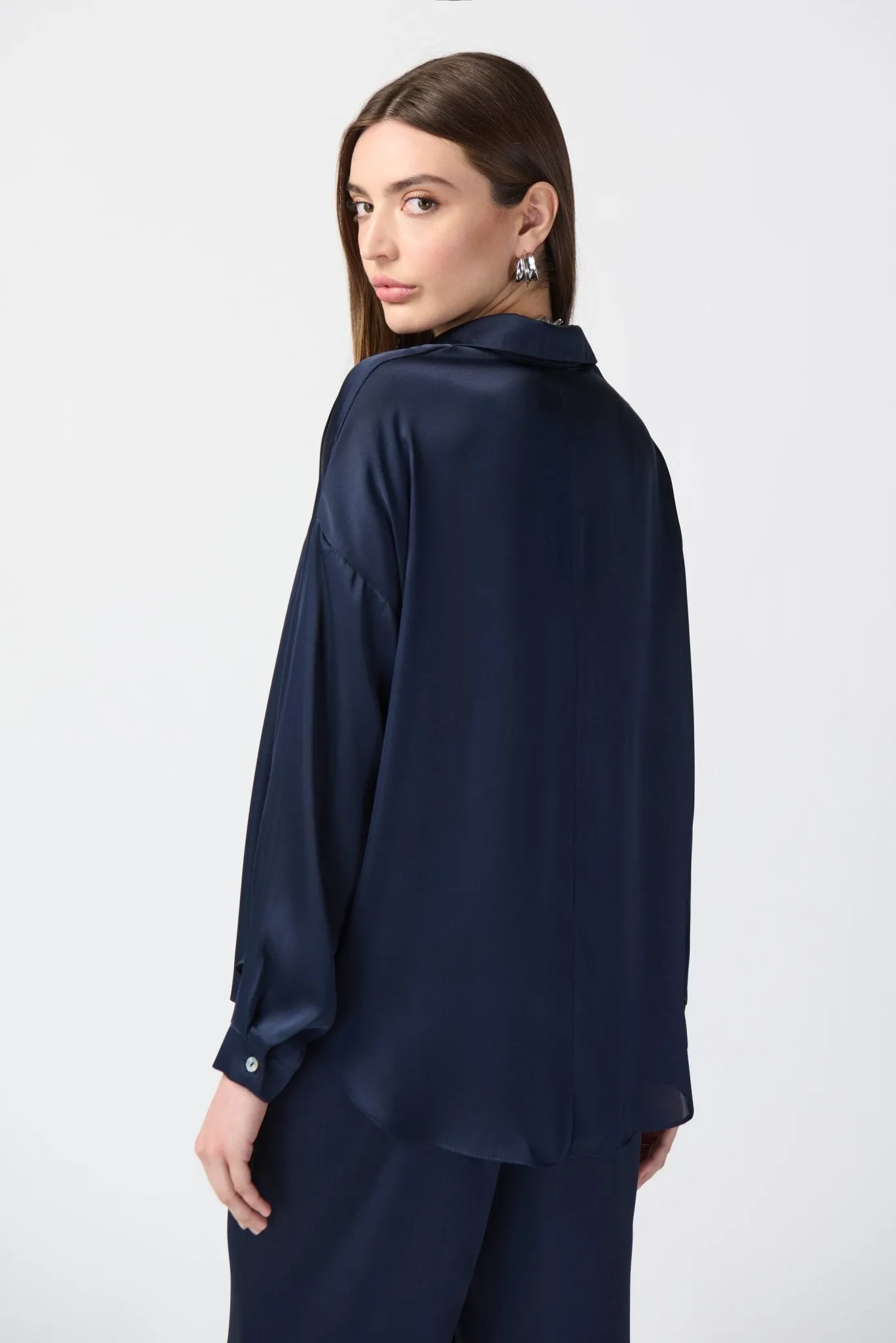 Long Sleeve Satin Top