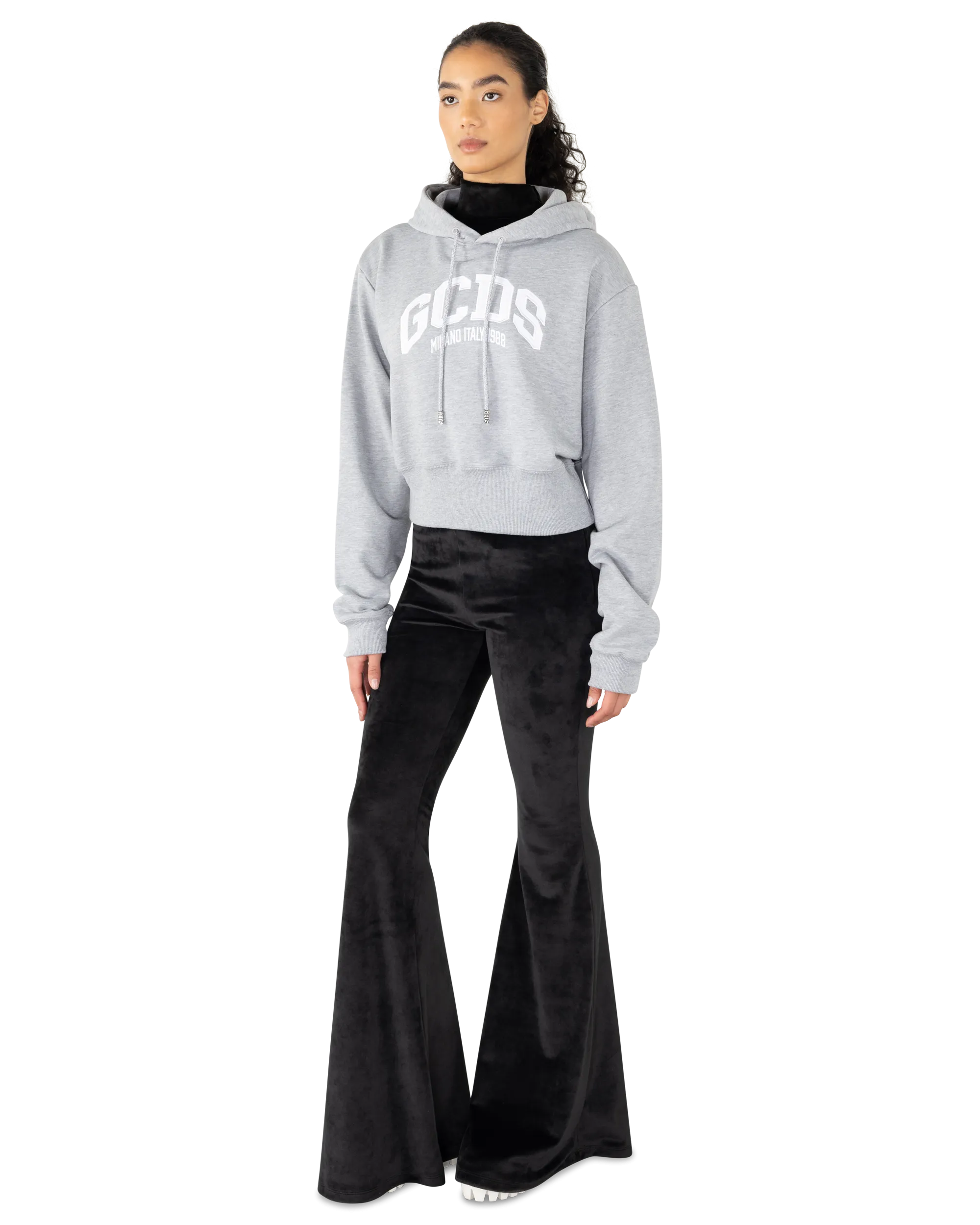 Lounge Logo Cropped Hoodie