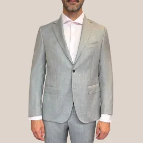 Melange Wool Blazer - Grey