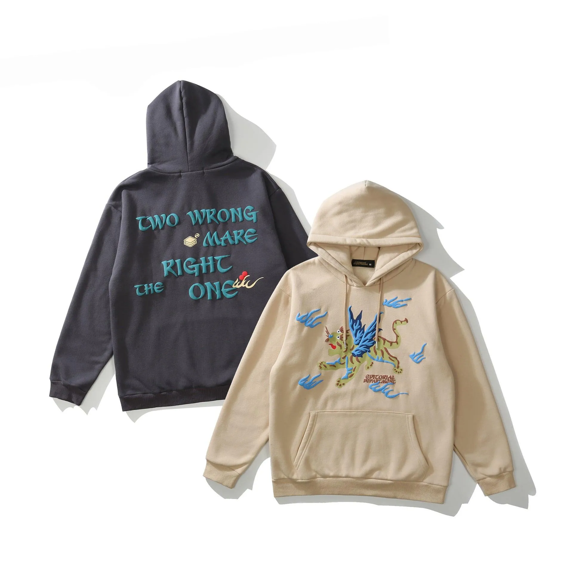 Men's & Women's Plush Pure Cotton Hoodie - Street Style