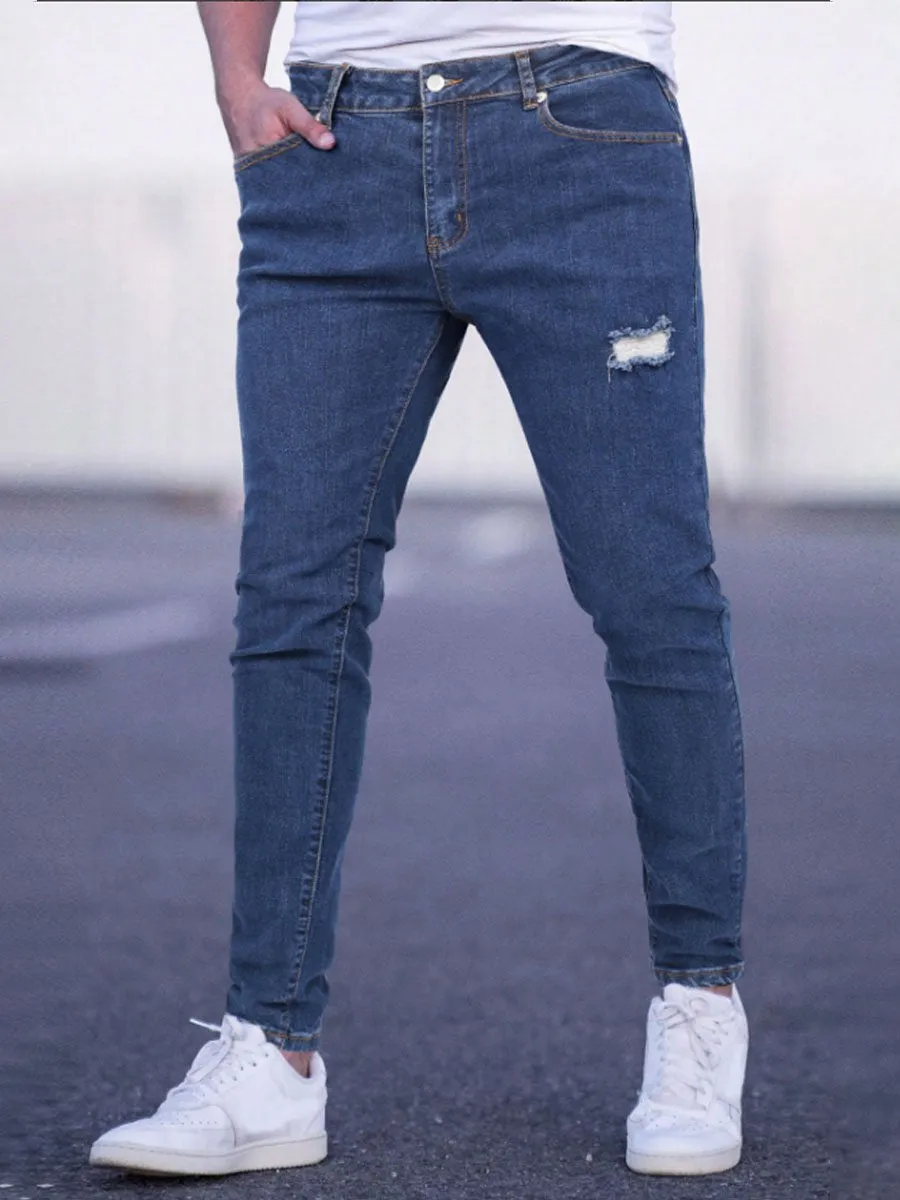 Men's Stylish Ripped Slim Jeans