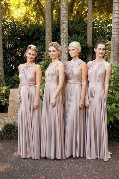 New Light Blue Convertible Bridesmaid Dresses