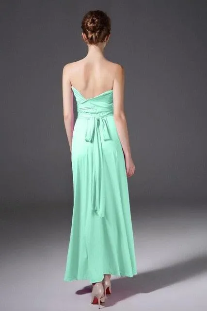 New Light Blue Convertible Bridesmaid Dresses