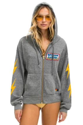 OUTSIDE LANDS 2024 RELAXED ZIP HOODIE - HEATHER GREY