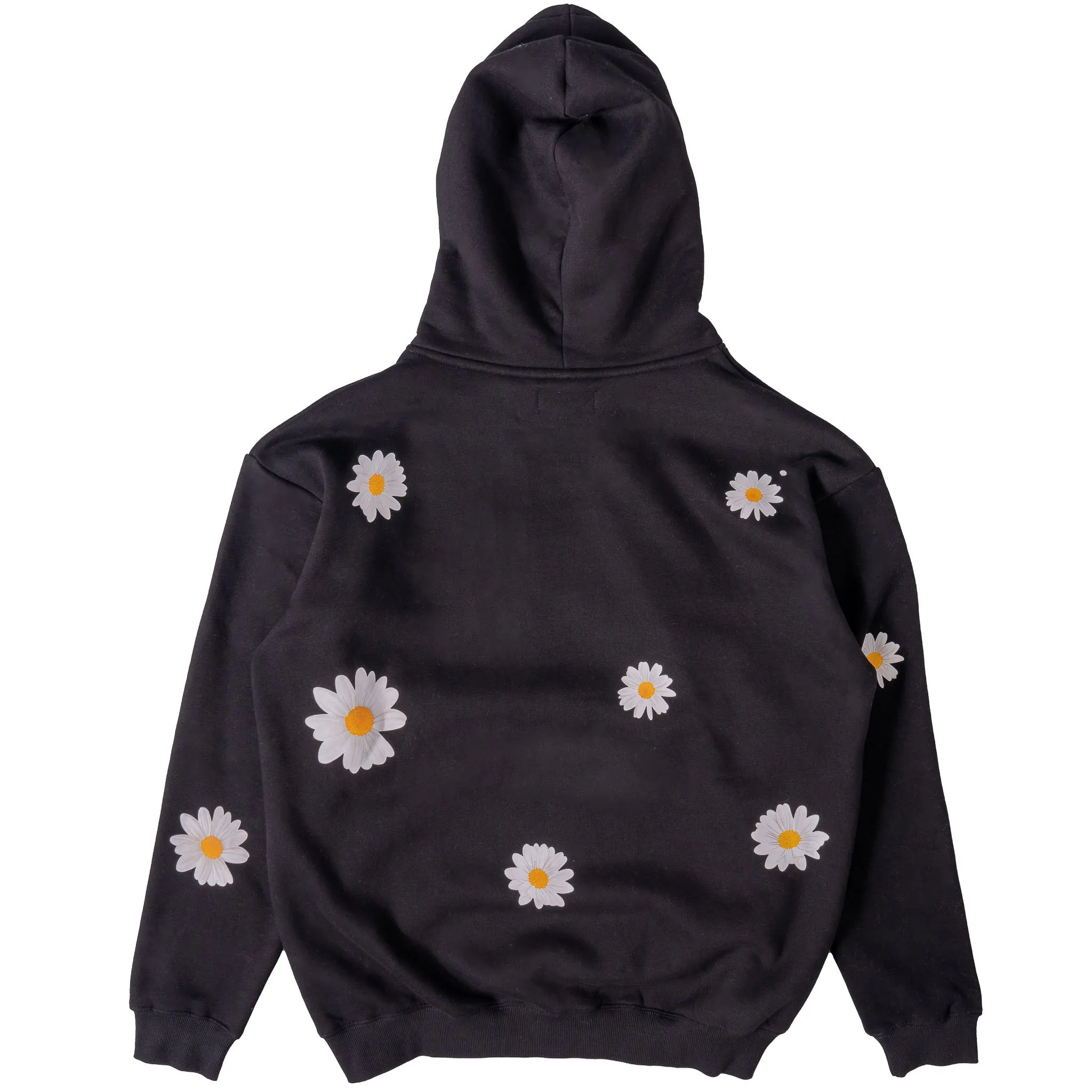 OVERSIZED LUX "DAISY" HOODIE - BLACK