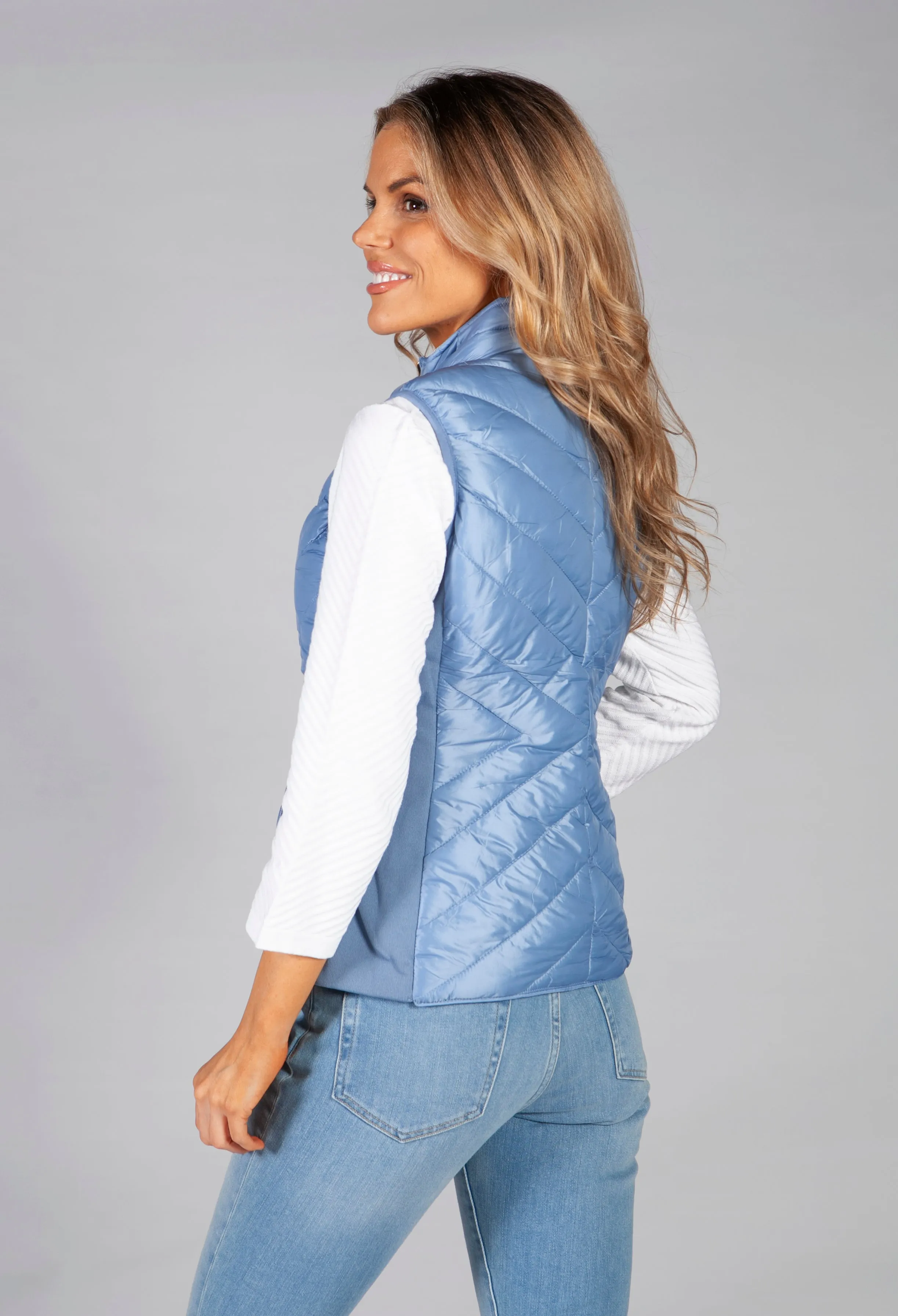 Sky Blue Reversible Gilet