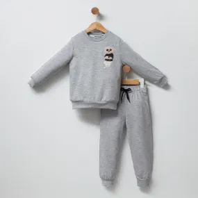 Stylish Bear Boys Casual Jogger Set