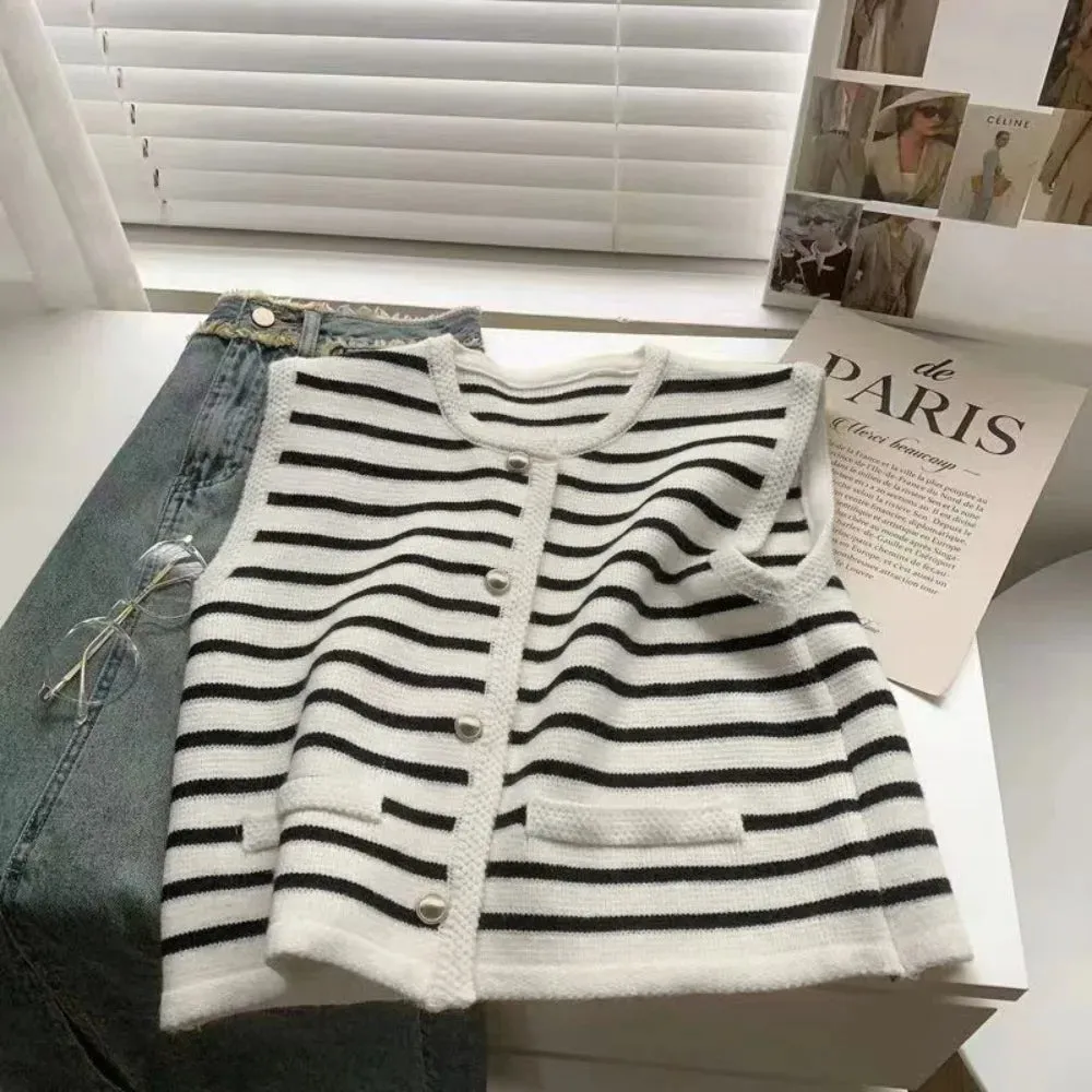 Stylish Instinct Striped Sweater Vest