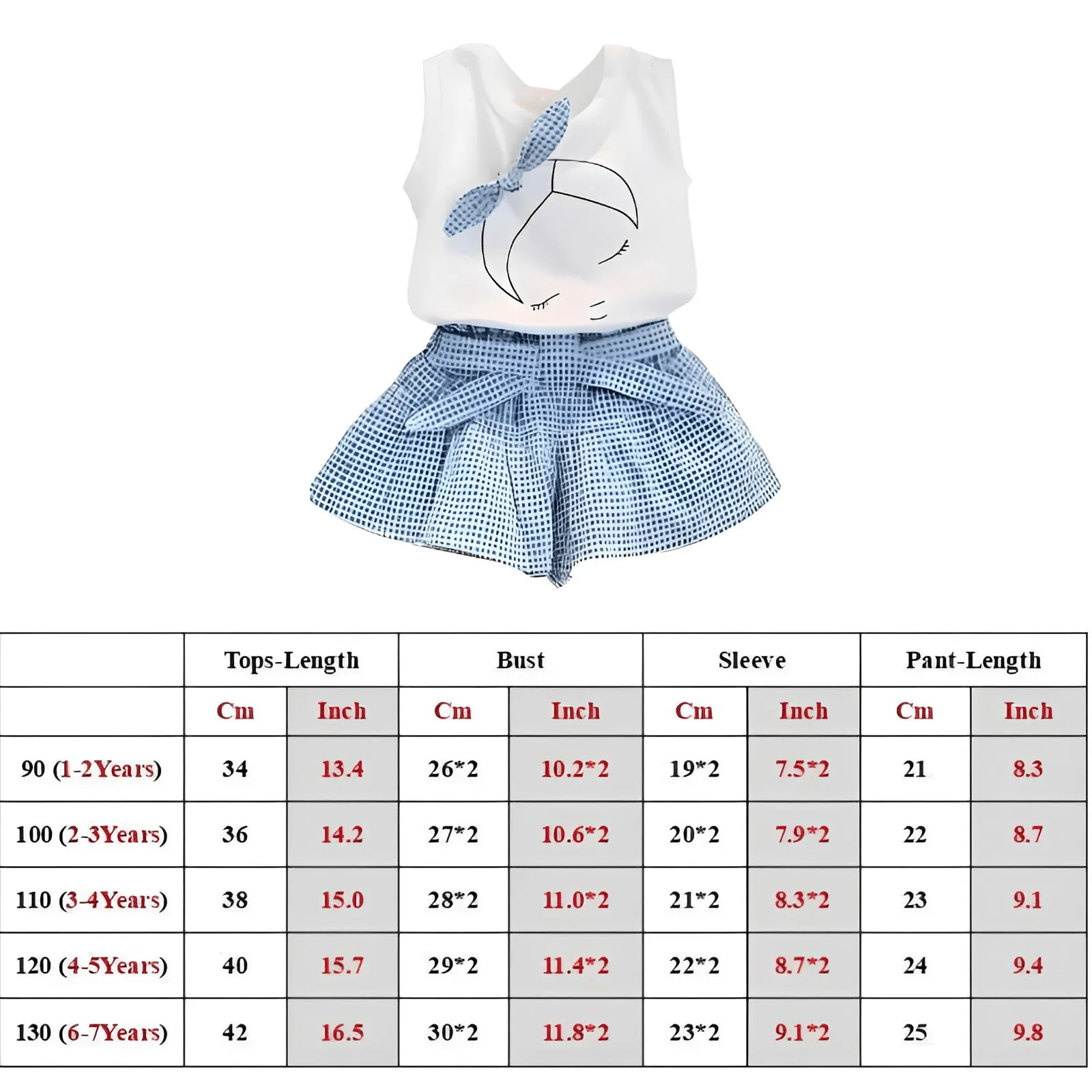 Summer Baby Girls Clothes 2PCS Set Toddler Clothing Sleeveless Shirt   Shorts