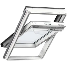 VELUX GGL CK01 2067 High Energy Efficiency Glazing White Painted Centre-Pivot Window (55 x 70 cm)