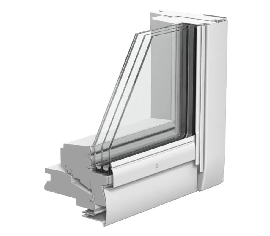 VELUX GGL MK04 2067 High Energy Efficiency Glazing White Painted Centre-Pivot Window (78 x 98 cm)