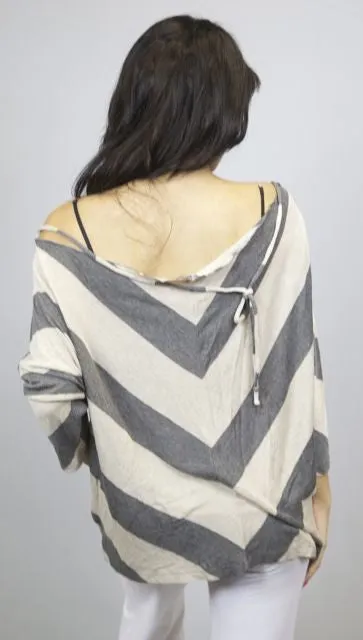 Woodleigh Sweater Drape Back Tie Top